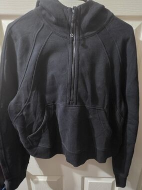 lululemon athletica Black Half-Zip Crew Pullover